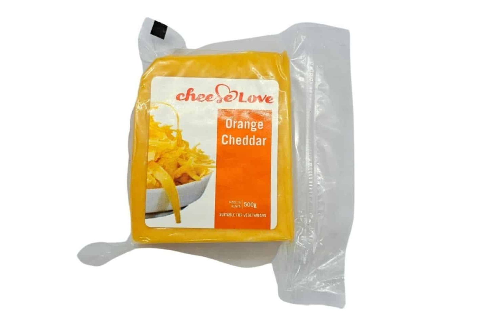 CHEESELOVE ORANGE CHEDDAR 500G